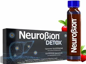 Liposomal Glutathione Neuro Detox Liquid Dietary Supplement with Essential Phospholipids, Zinc for Antioxidant Support, Immune Function - 10 mL Vials, Healthcare Nutrition & Wellness Vitamin Supplement