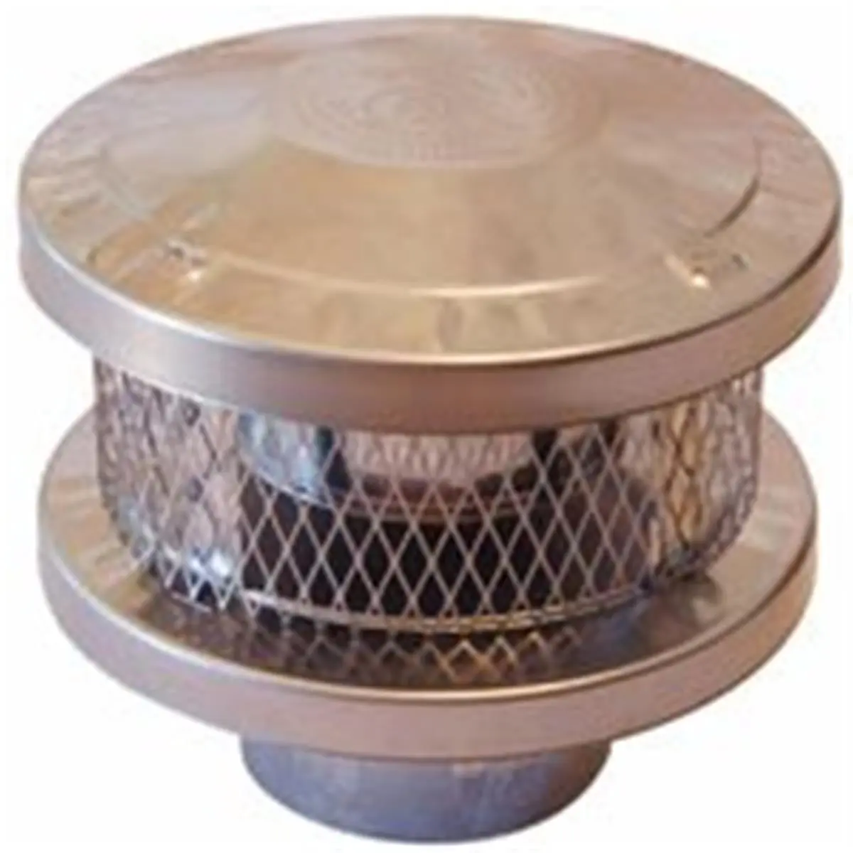 212 MAIN American Metal 6HS-RCS 6 In. Round 3-Wall Chimney Top Vent Cap with Built-in Spark Arrestor, Rain Protection, and Circular Termination Design