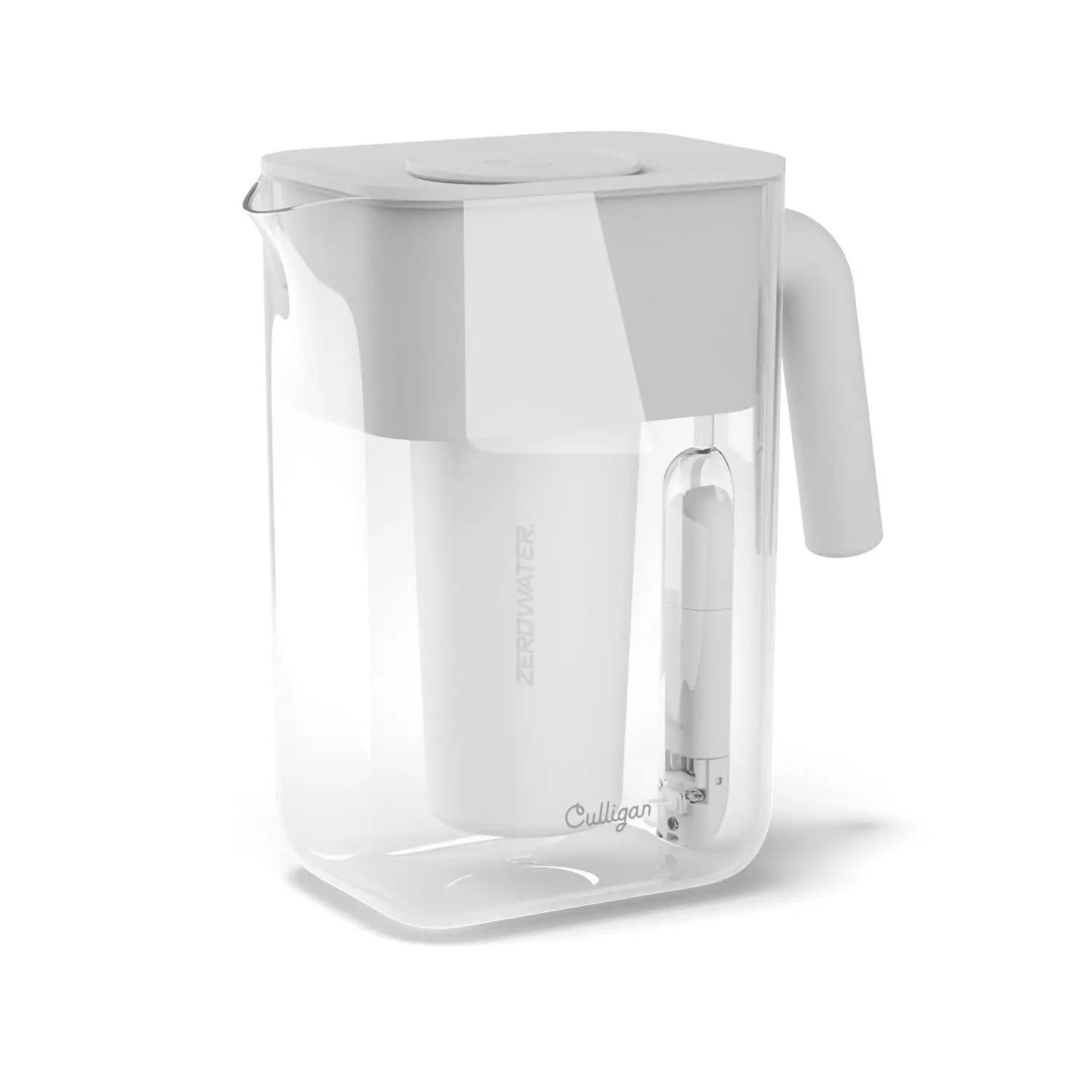 Large 12-Cup Water Filter Pitcher – Zerowater Technology with 5-Stage Filtration to Reduce Lead, PFAS (Forever Chemicals), Mercury, Fluoride & Chlorine