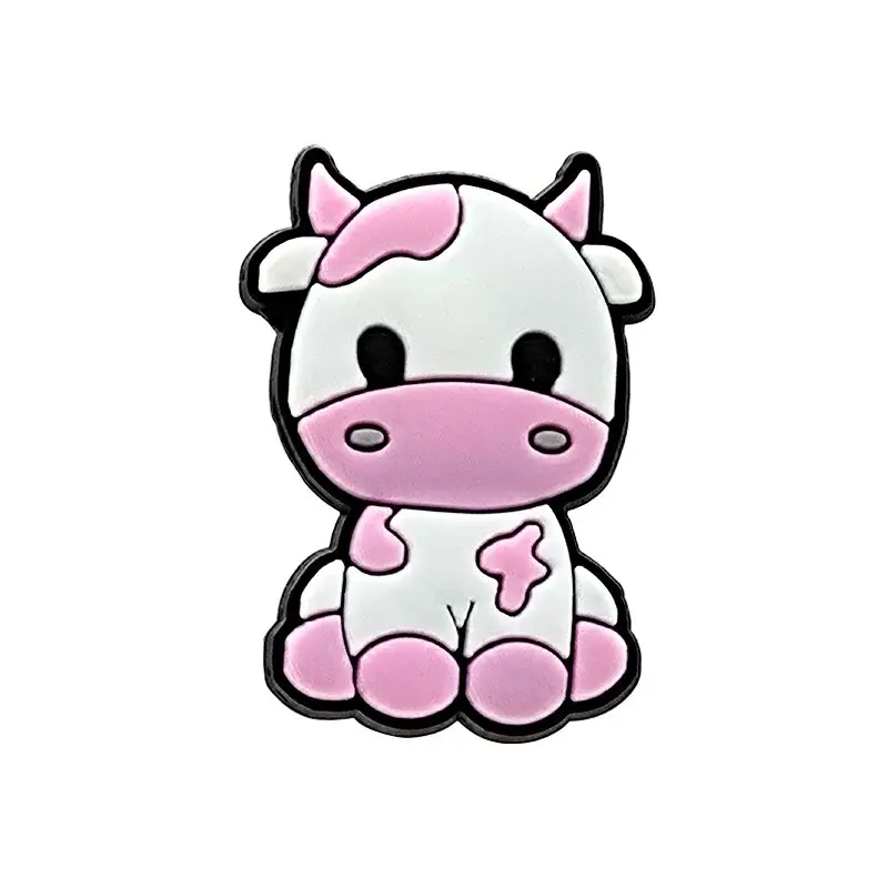 Cow Shoe Charms for Crocs & Similar Footwear Durable Custom Jibbitz Fun & Easy to Attach Comfortable & Reusable Shoe Decor