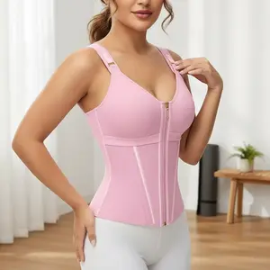 JIAJIA Waist Shapewear for Women with Bra Tummy Control Girdle Workout Shapewear with Adjustable Shoulder Strap