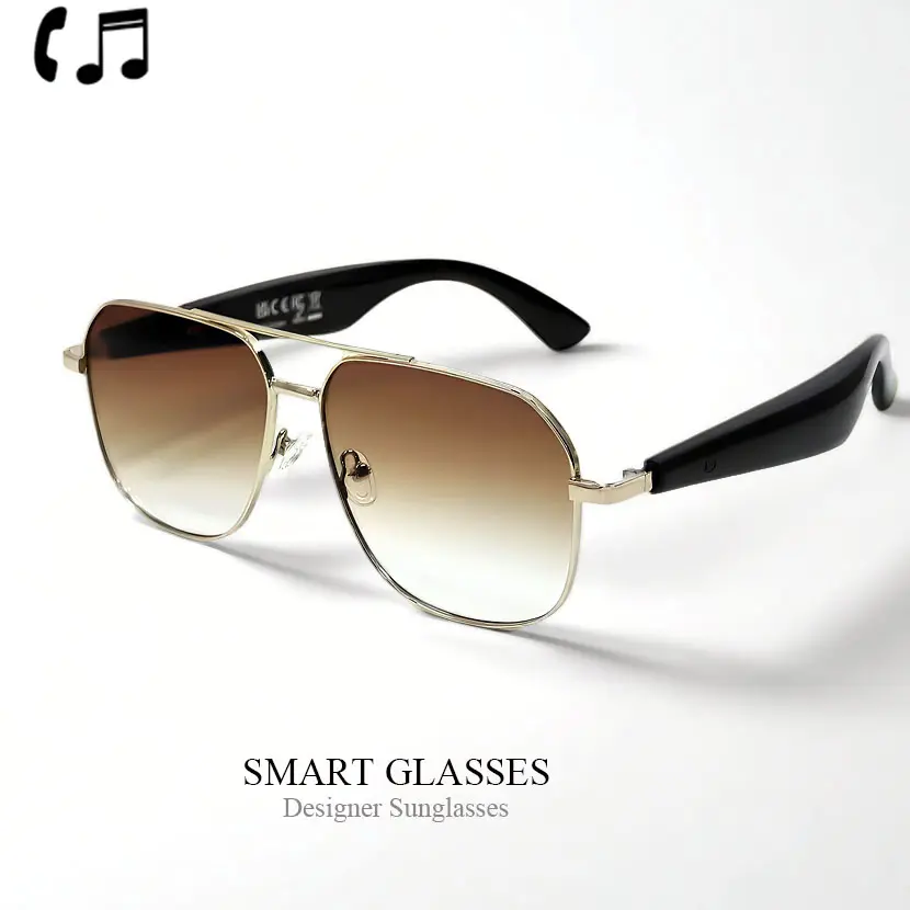 New Fashion Bluetooth Smart Glasses, UV Protection Gradient Sunglasses For Men & Women,Wireless HD Calls & Music, Perfect for Indoor Outdoor