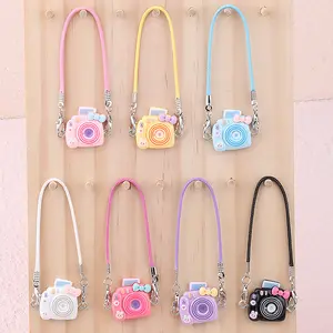 Mini Camera & Water Bottle Pendant Set for 17cm La-bubu Stvle Dols-Cute Accessories for PlushFigures, Monster-Inspired Keychain Decor, KawaiiHanging Charms(No Doll)