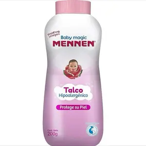 Mennen Baby Magic Powder 7.05oz / Talco para Bebé - Protective Talco for Baby's Skin, Recommended by Mexican Pediatric Society - Pastel, Body Care