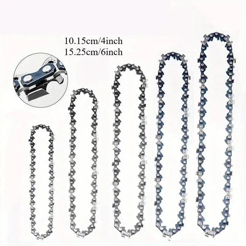 4Inch 6Inch Mini Steel Chain Saw Chains Electric Chainsaws Accessory Chains Replacement Mini Electric Chainsaw Chains Chainsaw Accessories