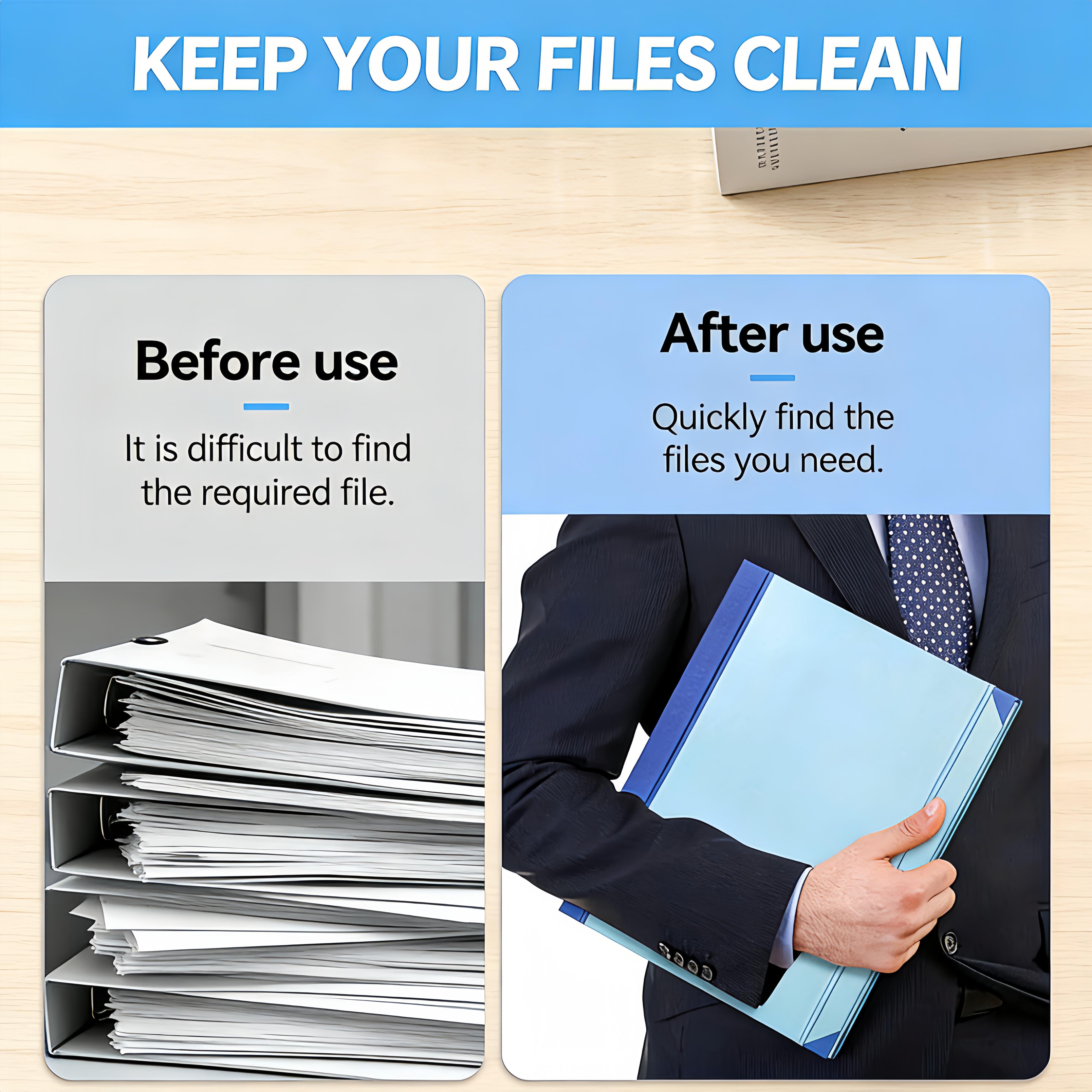 Accordion File Organizer Manila Pocket Document Folder for Passports, Birth Certificates & Important Papers - Office & Home Storage,  Travel, Anniversary, Graduation & Family Storage