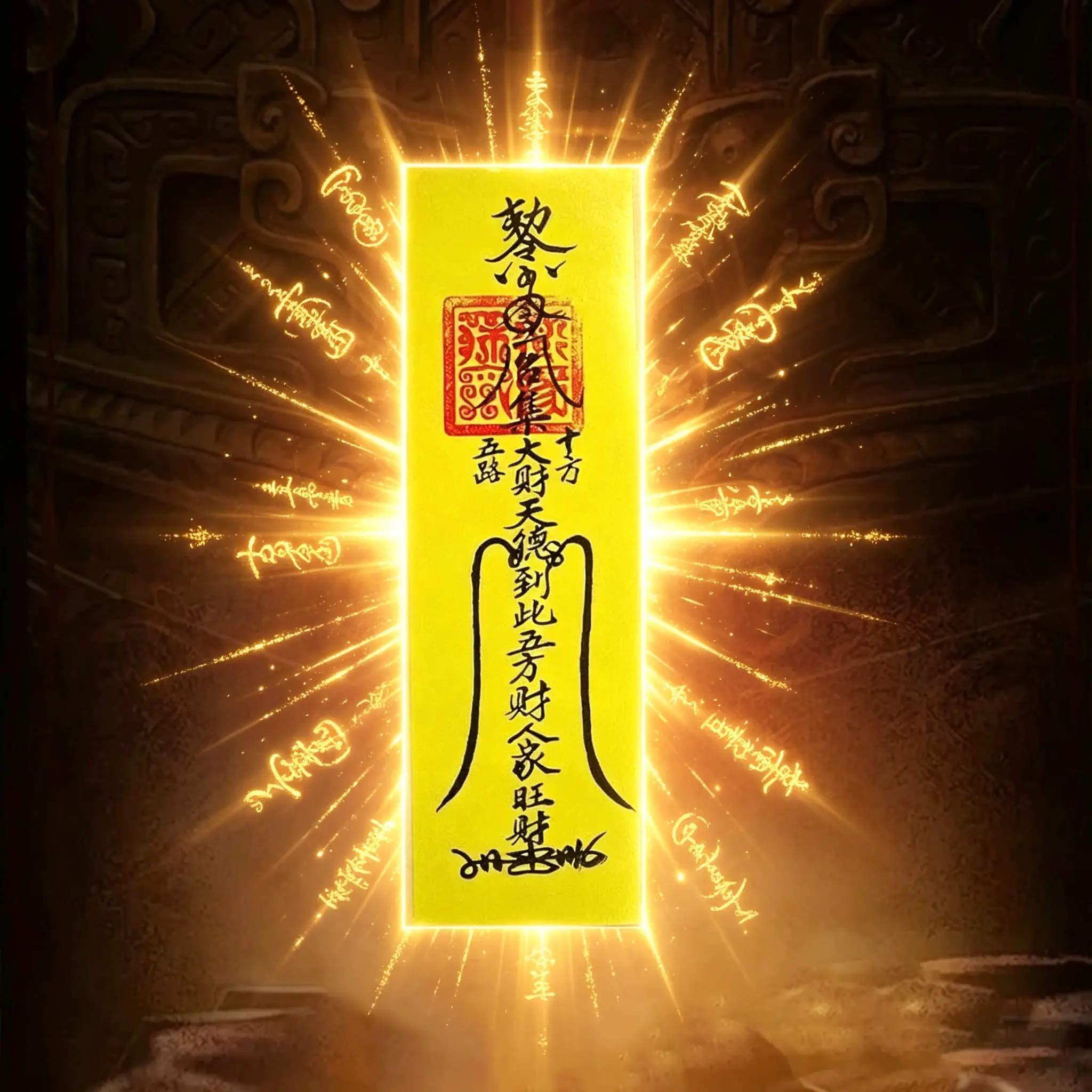 Taoist ritual tool/amulet for peace and smooth progress, attracting wealth and blessings, enhancing fortune and destiny abilities