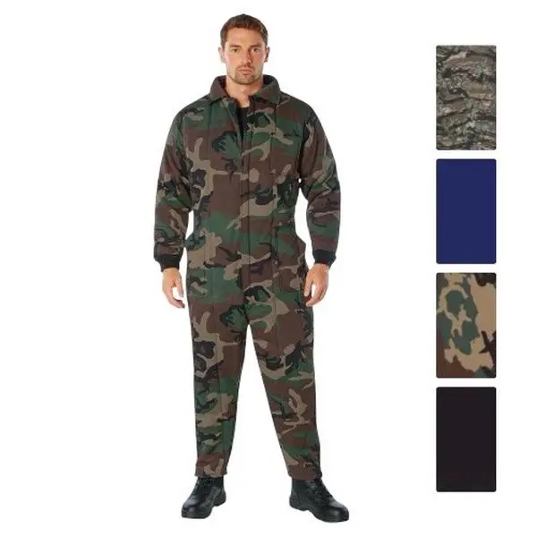 ROTHCO Heavy-Duty Coveralls for Men, Polyester Twill Shell, Thermal Insulated Workwear Uniform with 2-Way Zipper, Suit, Uniforms, Nylon, Menswear, Knit, Utility, Snap, Prolonged, Clothes, Fitted