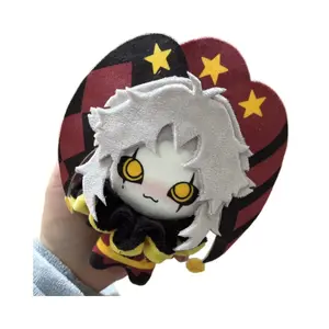 10cm The Amazing Digital Circus Pierrot Plush Doll Keychain Cute Pendant