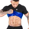 [Kewlioo Official] Men's Heat Trapping Sauna T-Shirt for Gym Exercise Activewear Athletic Sports Clothing Workout Tops with Supportive Compression Fit and Sweat-Enhancing Design