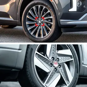 4 Piece 55/63mm Abs Wheel HUB Center Caps, Integrated Wheel Cap Replacement Parts, Fits Seat Ibiza Leon Arona Ateca Multiple Models