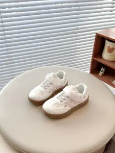 Girls' Floral Sneakers Spring 2026, Casual Comfortable Breathable Shoes, Easy Wear & Remove, Rubber Sole, PU Upper Material