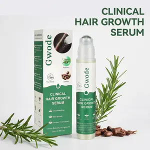 Gwode Gwanic Plant Hair Serum - 8 Weeks Fuller Hair 98% Plant-Based Anti-Hair Loss & Regrowth Smooth Roller Applicator Daily Care Haircare - Gentle, Cosmetic