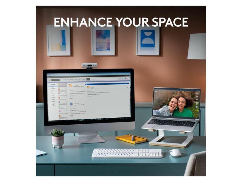 Logitech Signature Slim K950 Wireless Keyboard, Sleek Design, Switch Typing Between Devices, Quiet Typing, Off-white - Wireless Connectivity - Bluetooth - 5.1 - 32.81 ft - USB Type A Interface - Home,