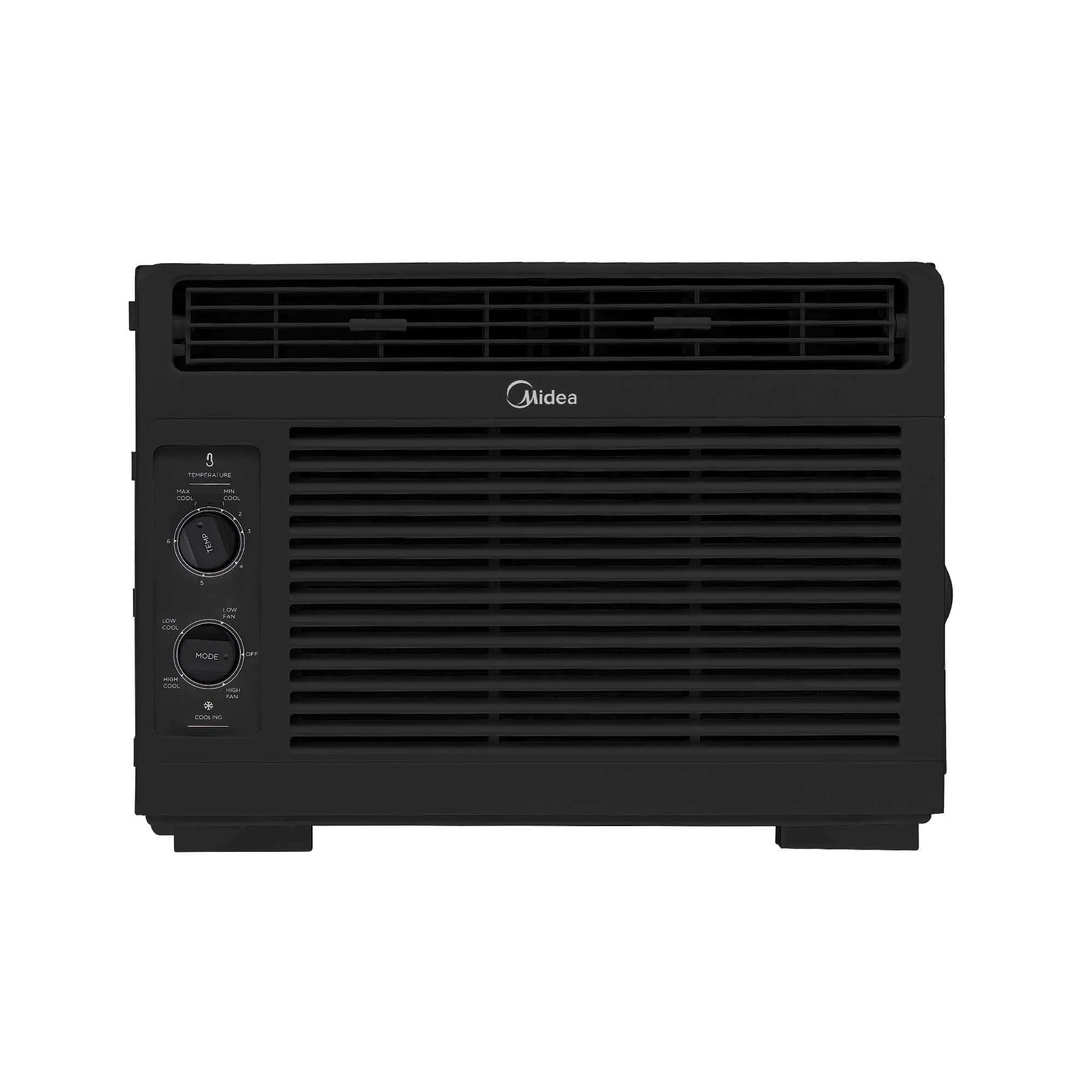 Midea Window Air Conditioner (Like New), 5000 BTU 110V Corded Plug AC, Manual Dial Control, High Efficiency Cooling for 150 Sq. Ft Bedroom, Easy Installation & Washable Filter