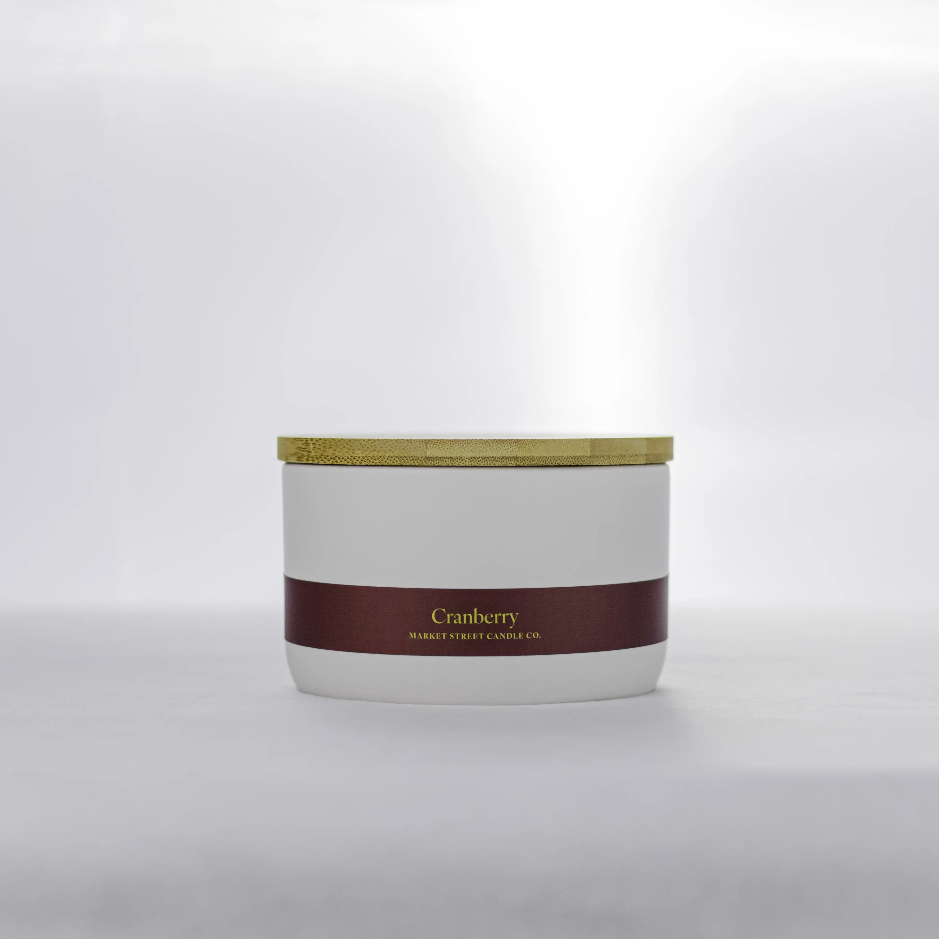 16oz Cranberry Naturally Scented Ceramic Candle