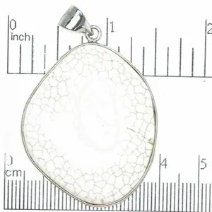 Natural Magnesite Free Form Pendant - With Bail - Semi-Precious Stone - Sold by the Piece - SP635