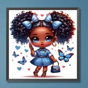 Cartoon Pattern DIY Diamond Art Painting Without Frame, DIY 5D Diamond Arts Painting Kit, Wall Art Decor For Home Living Room Bedroom, Diamond Painting Kits, Crafts