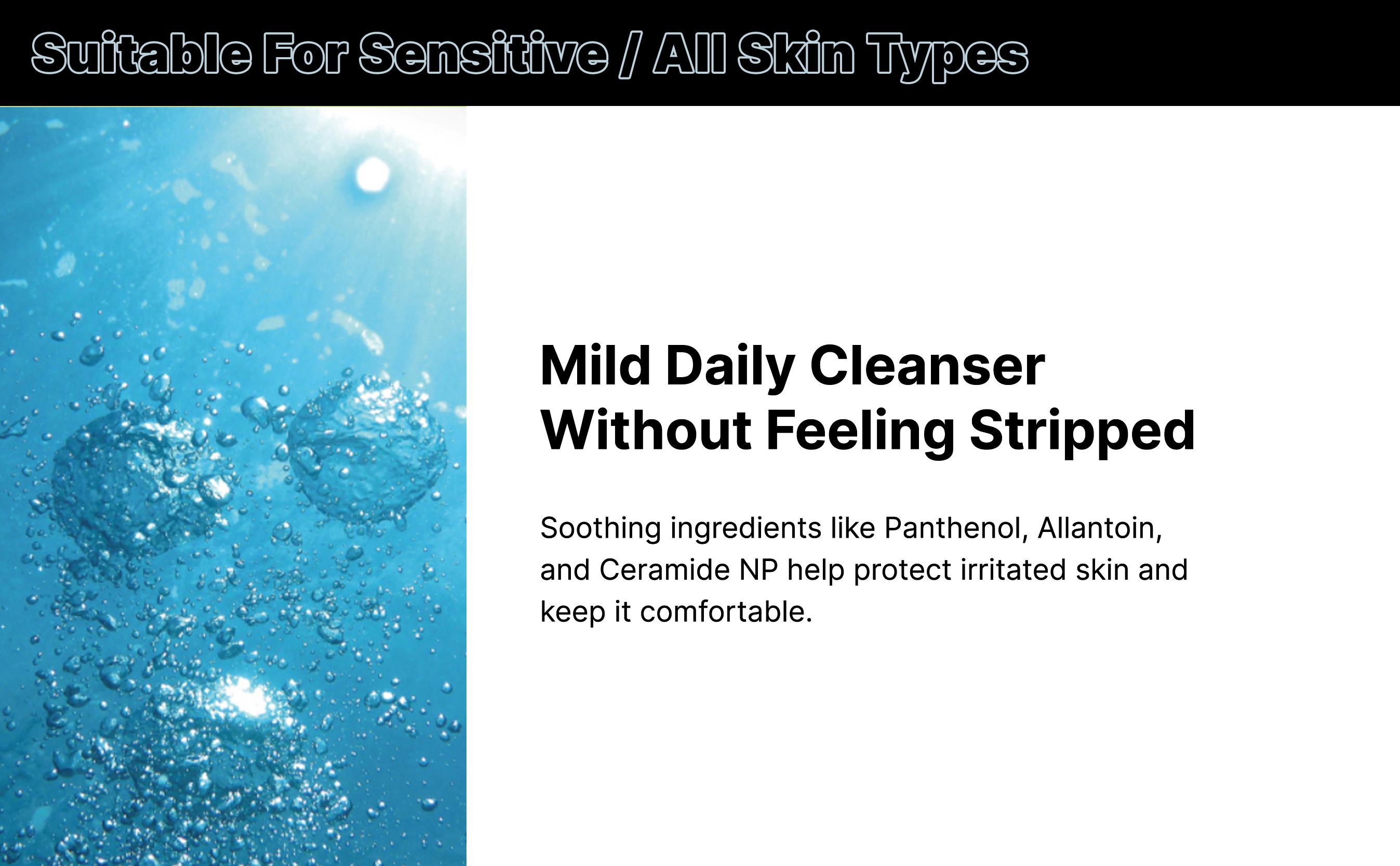 ROUND LAB 1025 Dokdo Cleanser 40ml Travel Size Facial Wash for Combination All Sensitive Dry Normal Skin Low Acidic pH Gentle Cleansing