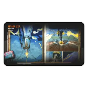 Nuke Town Loading Screen Mouse Pad Black Ops Zombies Desk Mat - Anti-Slip Rubber Base Extra Large Gaming Mousepad - Desk Accesories