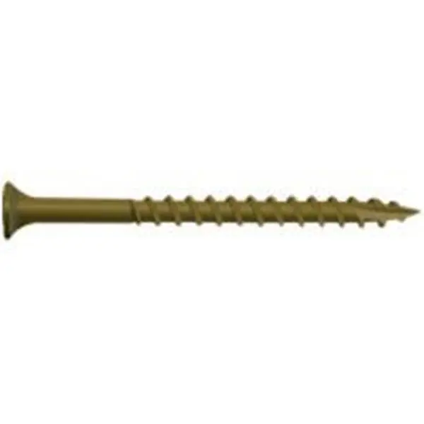 National Nail 356199 Tan Deck Screws, 3.5 In x 10 Bugle Head, Used for Decking & Exterior Outdoor Projects