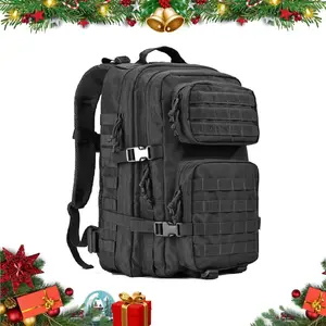PIONERO Tactical Backpack Military ETC 40L Large Capacity Molle Webbing Design 3 Day Assault Pack with USA Flag Patch Waterproof High-Density Fabric Organized Daypack