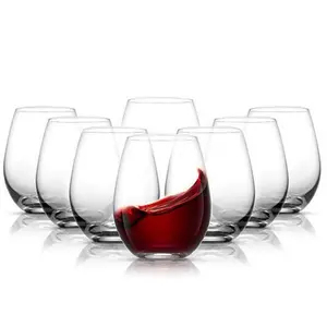 Joyjolt Spirits 8-pc. Stemless 19 oz. Crystal Wine Glasses