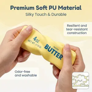 Viral Soft Butter Squishy Toy | Slow Rebound Stress Ball | Silky Touch & Durable