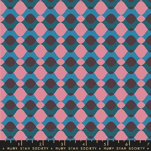 Fabric Ruby Star Society Eggplant Ripple Geometry by the Quarter Yard RS5171-13