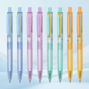 WRITECH 8ct Pastel Color Ballpoint Pens with 0.7mm Fine Point and Retractable Design