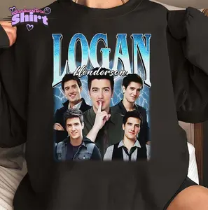 Logan Henderson Bootleg Vintage Unisex Shirt, Big Time Rush 2025 Concert Tee, Big Time Rush Shirt, Big Time Rush T-Shirt, Full Color, For Men, For Women, Casual, Classic Fashion, Tee Print, Sweatshirt, Hoodie