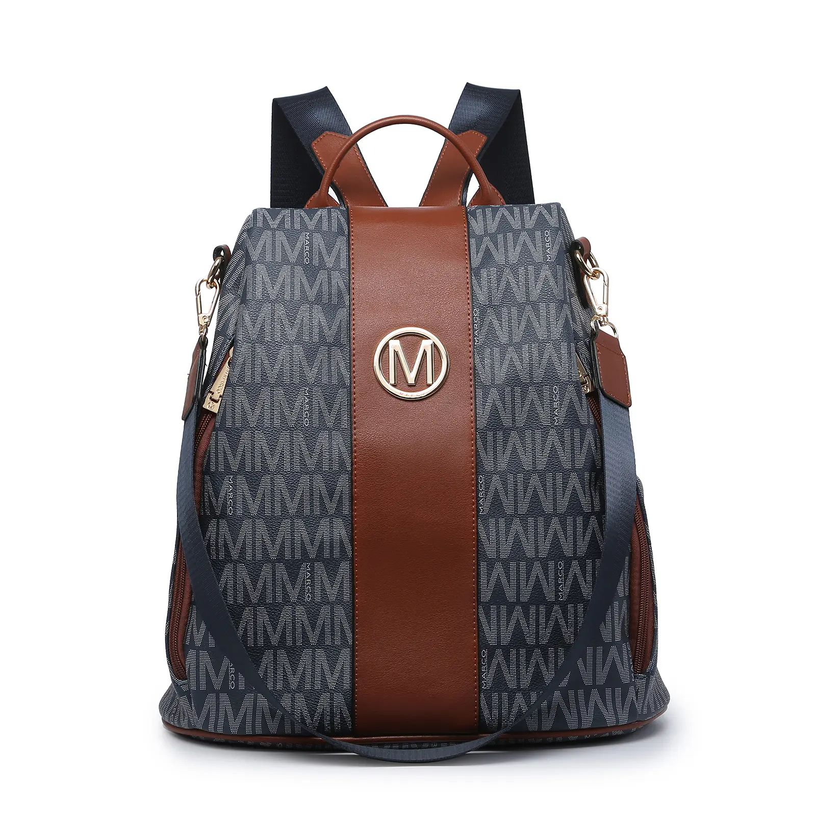 MKP Women Denim Backpack Purse Anti-Theft Travel College Shoulder Bag with Wrist MKP Women Fashion Backpack Purse Multi Pockets Signature  main image 2