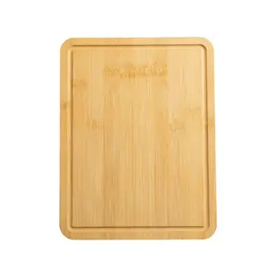 Mainstays 8.5 x 11 Inch Non Slip Bamboo Cutting Board 100 Percent Natural Bamboo Color with Juice Groove