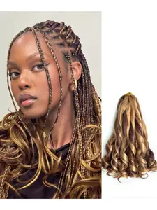 12 Inch Curly Braiding Hair Set 8 Packs 50g/pack Soft and Elastic for Women with Curled Ends, Perfect for Versatile Styles, Synthetic Braids Extensions