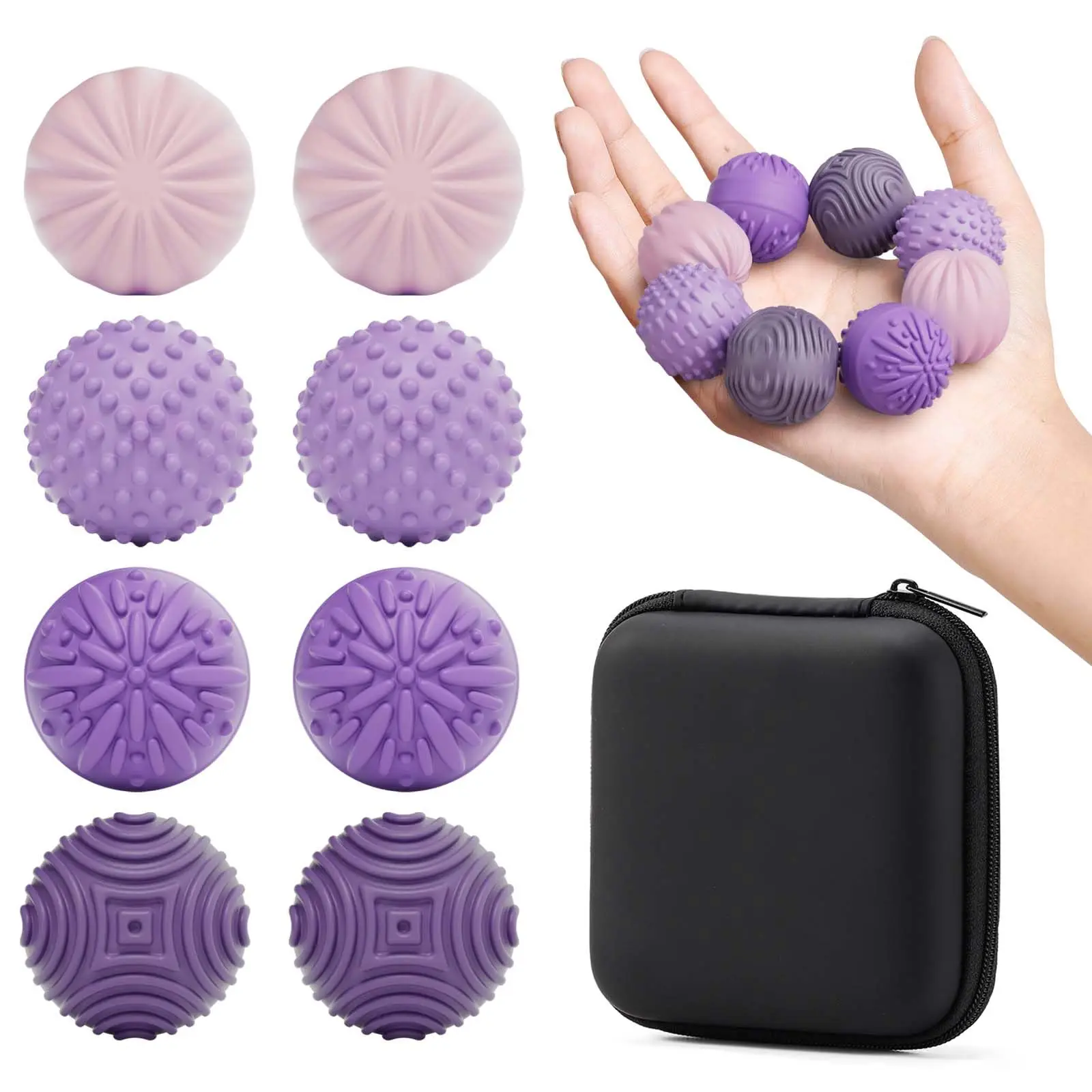 Lilac Purple+lilac Purple（Set of 8）