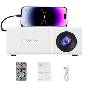 1080P LED Mini Projector 4K HD Video Projector for Home Theater Compatible HDMI