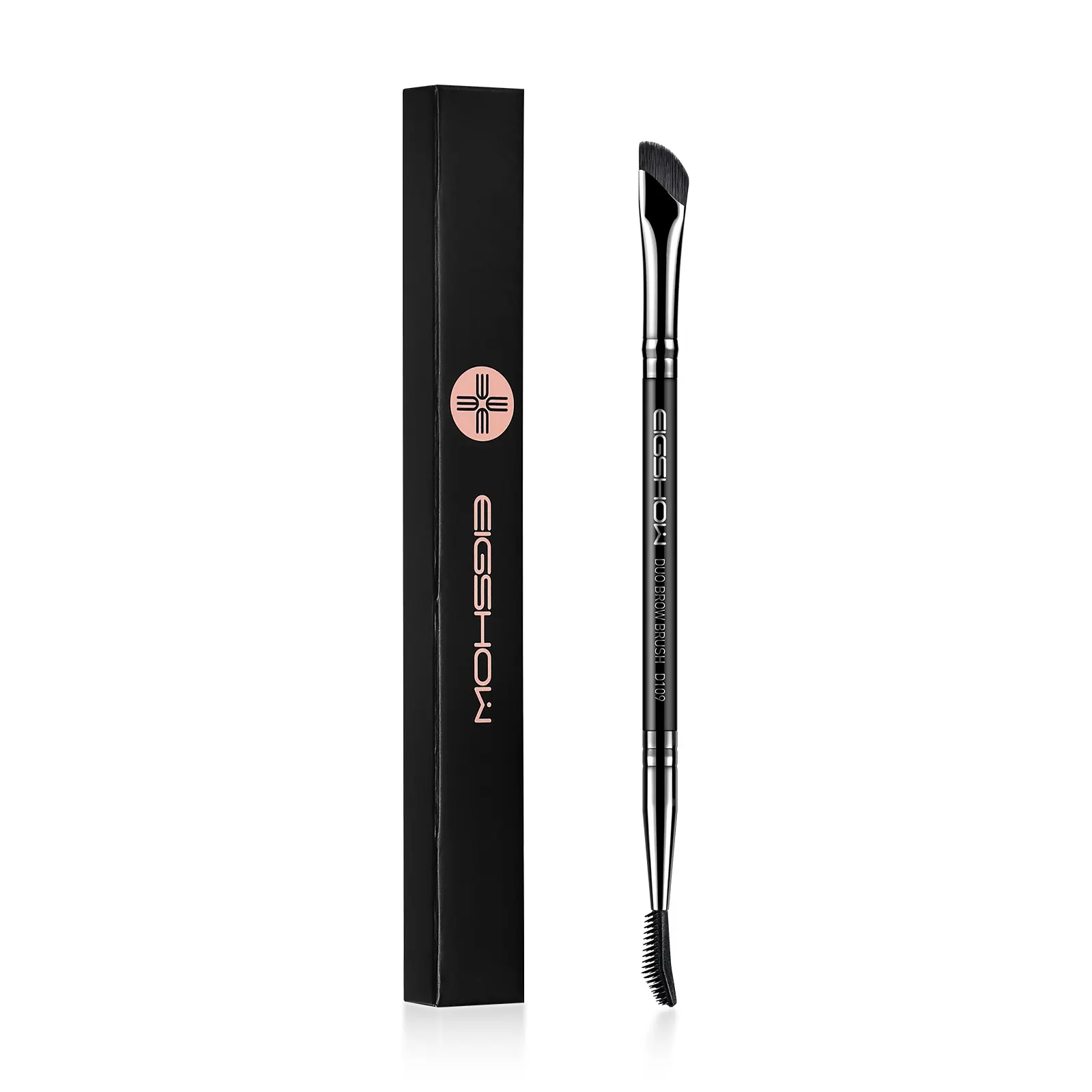 EIGSHOW Dual-Ended Precision Eyebrow Brush and Comb for Eyeliner Lining, Sculpting Brows, Professional Eye Makeup Tools (D109)