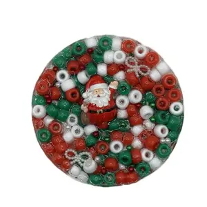 Santa Remeltable Picky Pad with Reusable Tray for Anxiety ADHD Skin Picking Soft Soothing Texture Microwave Christmas Charms Unisex Fidget Fun Sensory Bundle Relaxation Stick Solution
