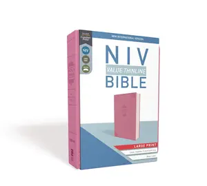 NIV, Value Thinline Bible, Large Print, Leathersoft, Pink, Comfort