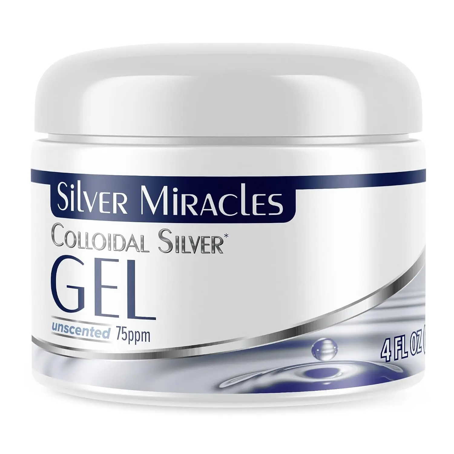 Colloidal Silver Gel - Nano Silver Gel Wound Care - Healing Ointment for Burns & Irritated Skin - for All Skin Types - 4 Oz Unscented