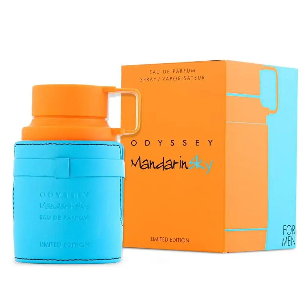Limited Edition Armaf Odyssey Mandarin Sky Men Perfume 100ml, Vibrant Mandarin Cedar Vetiver All Day Wear Eau de Parfum