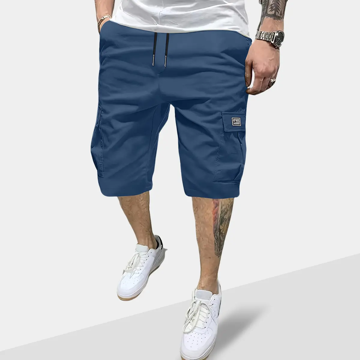 Men’s Cargo Shorts with Multiple Pockets – “Fashion” Label Cotton Casual Utility Work Shorts, Lightweight Breathable Outdoor Hiking Shorts, Summer Camouflage Army-Style Combat Bottoms for Everyday Wear