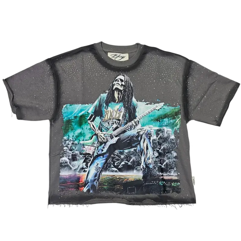 BKYS MEN'S FEAR NO ART CROPPED T-SHIRT