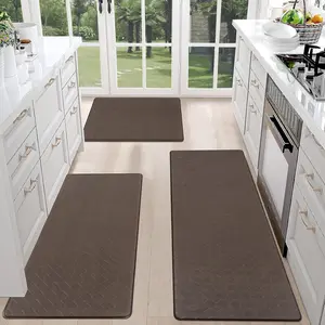Anti Kitchen Rug Sets 3 Count Kitchen Mats for Cushioned Rugs and Mats, Non-Slip Comfort, Ideal for Kitchen,  Office, Sink & Laundry