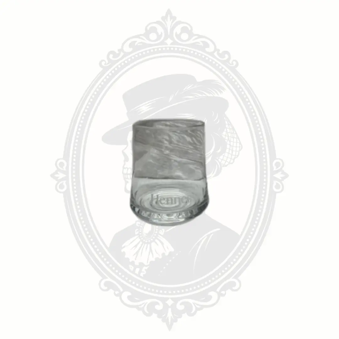 Hennessy Branded Thick Heavyweight Tumbler-Shape Rocks Glass, Kitchenware Drinkware Gear for Home Bar Whiskey Cocktails