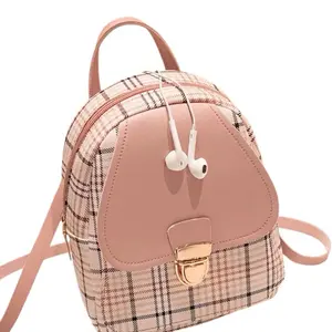 Pink and Plaid Back Pack Purse - Fashionable Design and Practical Use