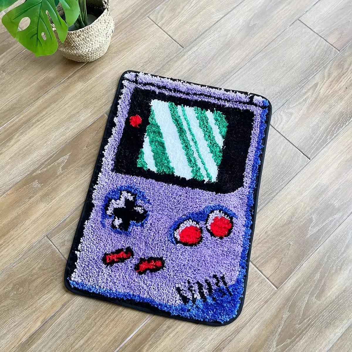 Soft Gaming Tufted Rug with Irregular Shape, Video Game Rug, Perfect for Bedroom and Game Room Decor, Trendy Mat for Boys and Girls, Home Decor Rug, Gaming Rugs, Gaming Area Rug