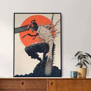 Chainsaw Man Denji, Ukiyo-e, Japanese Anime Posters (NO FRAME)