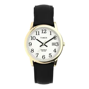 TIMEX EASY READER 35MM LEATHER STRAP WATCH