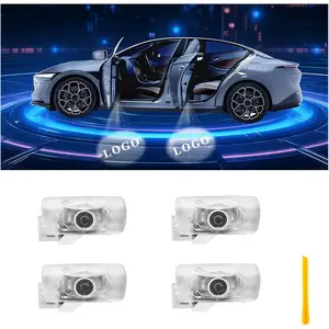 Car Door Lights Logo Projector Puddle Lights Compatible with LS ES is LX RX GS GX RC UX Accessories, No Fade 4K-HD Car Welcome Lights(2 Pack, Dual Plug)